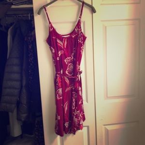 Lucky Brand by Dale Hope 100% silk Tie Waist Dress